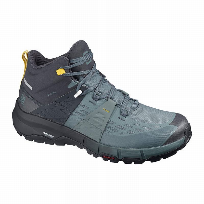 Chaussures De Randonnée Salomon Homme Bleu Foncé - Salomon ODYSSEY MID GTX - France (0197-GBFHL)